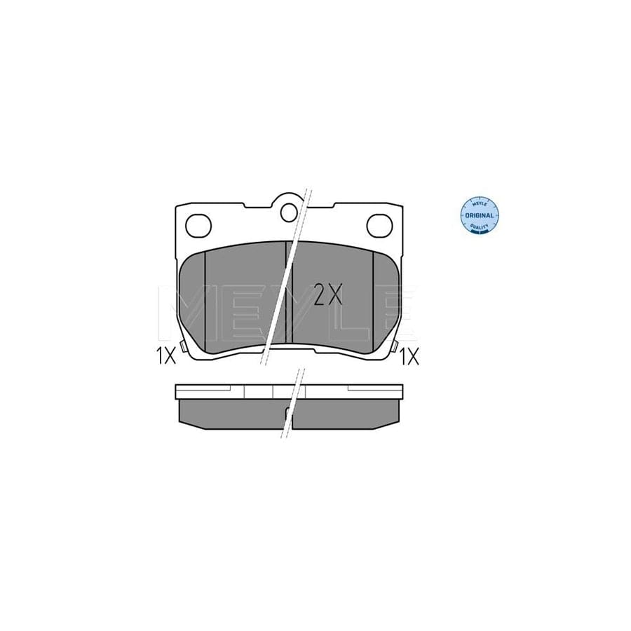 Meyle 025 243 2315/W Brake Pad Set