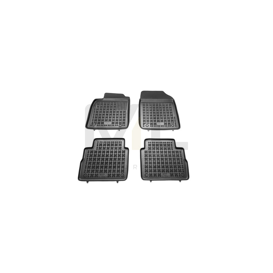 REZAW PLAST Tailored 200508 Floor mat set Elastomer, Front and Rear, Quantity: 4, Black