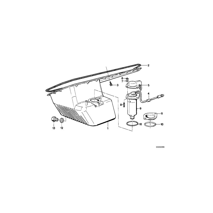 Genuine BMW 11132242194 E30 E34 Oil Pan (Inc. 324td, 524td & 324d) | ML Performance US Car Parts