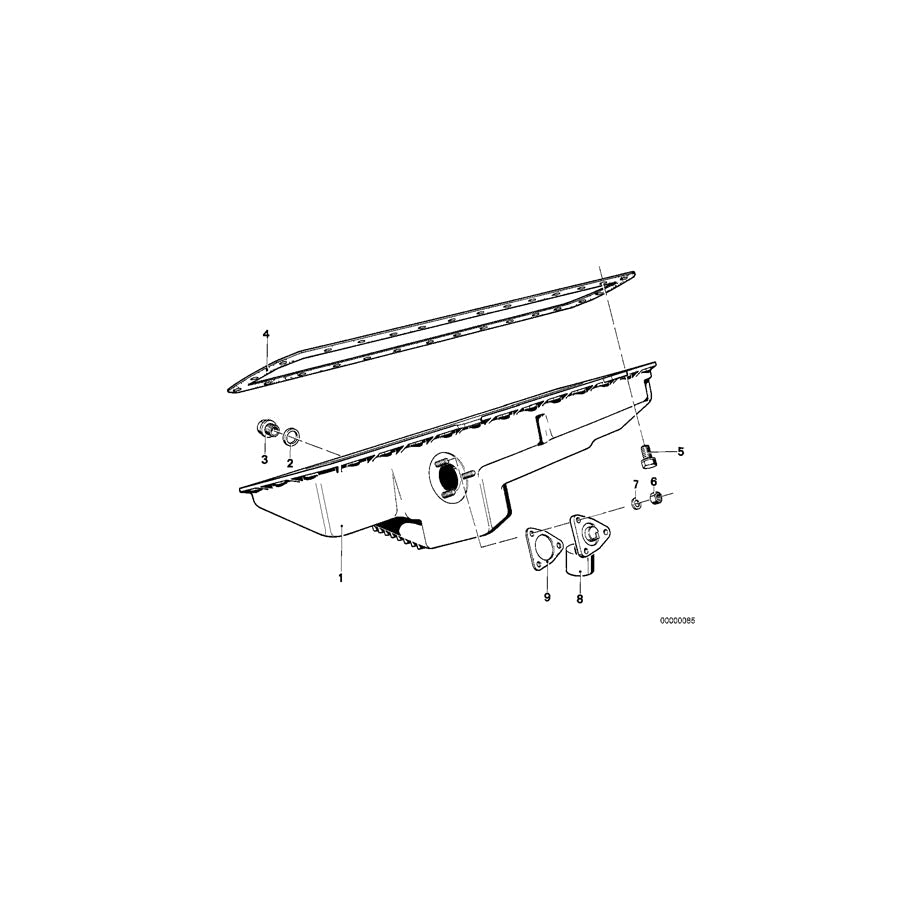 Genuine BMW 11132140190 E24 Oil Pan (Inc. 633CSi, 635CSi & 630CS) | ML Performance US Car Parts