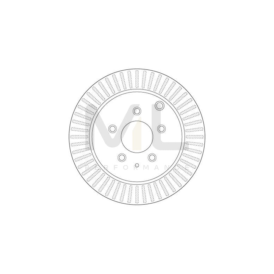 TRW DF6385 Brake Disc for MAZDA CX-7 (ER) Vented, Painted | ML Performance Car Parts