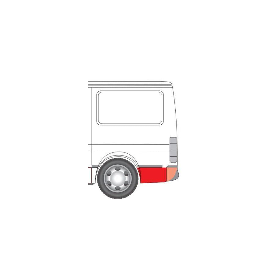 Blic 6508-01-2515601P Wing Fender For Ford Transit