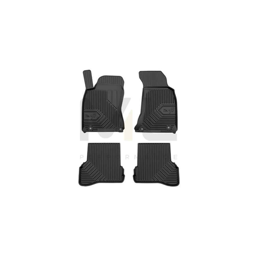 FROGUM Tailored, No.77 77425514 Floor mat set for VW PASSAT Elastomer, Front and Rear, Quantity: 4, Black, (LHD)