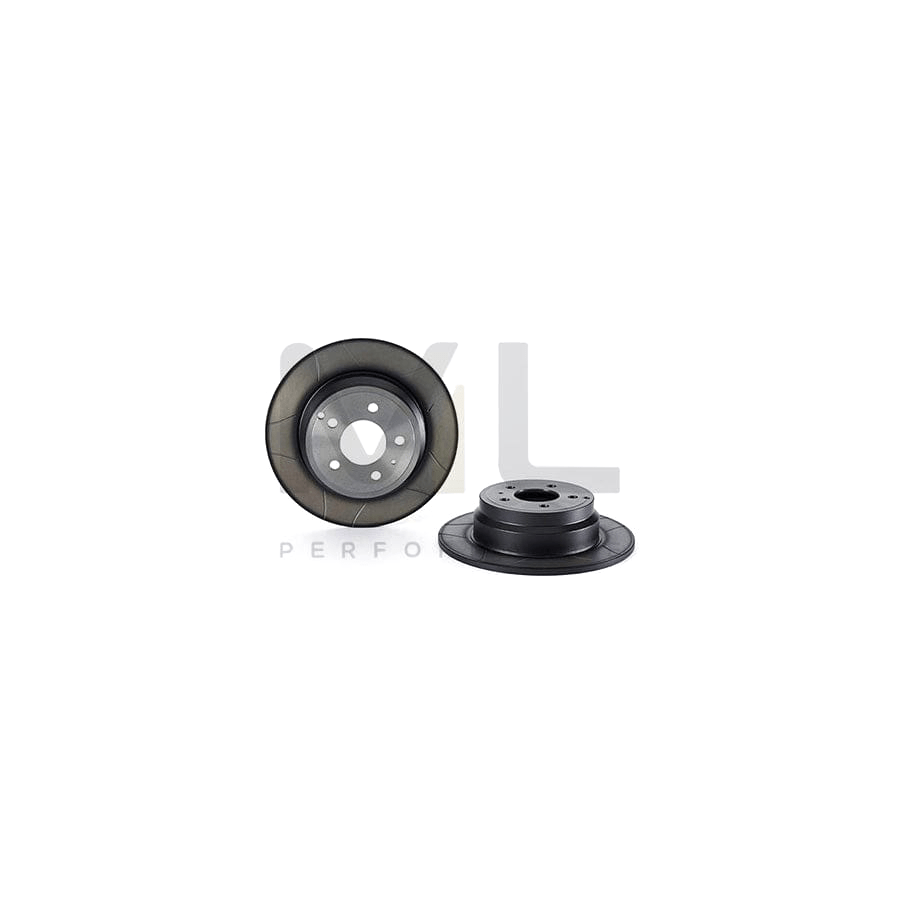 BREMBO MAX LINE 08.5569.76 Brake Disc Slotted, Solid, Coated, with bolts/screws - 1 piece
