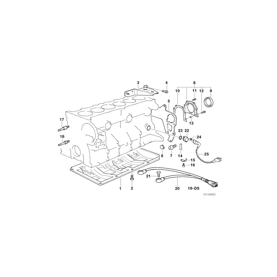 Genuine BMW 11137502669 E38 Oil Deflector (Inc. 728i & 728iL) | ML Performance US Car Parts