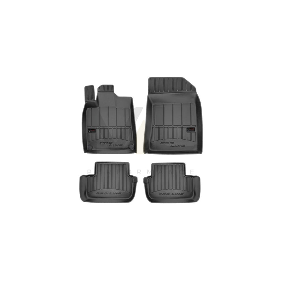 FROGUM 3D407497 Floor mat set for PEUGEOT 407 Elastomer, Front and Rear, Quantity: 4, Black