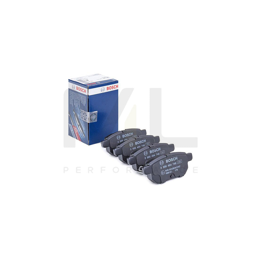 Bosch 0986494748 Brake Pad Set With Acoustic Wear Warning BP1763 | ML Performance Car Parts
