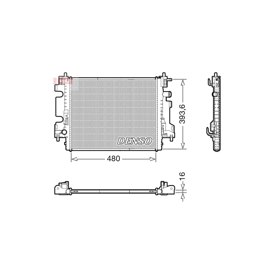 DENSO DRM23113 Engine Radiator