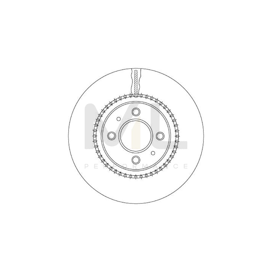 TRW DF6904 Brake Disc for KIA RIO Vented, Painted | ML Performance Car Parts