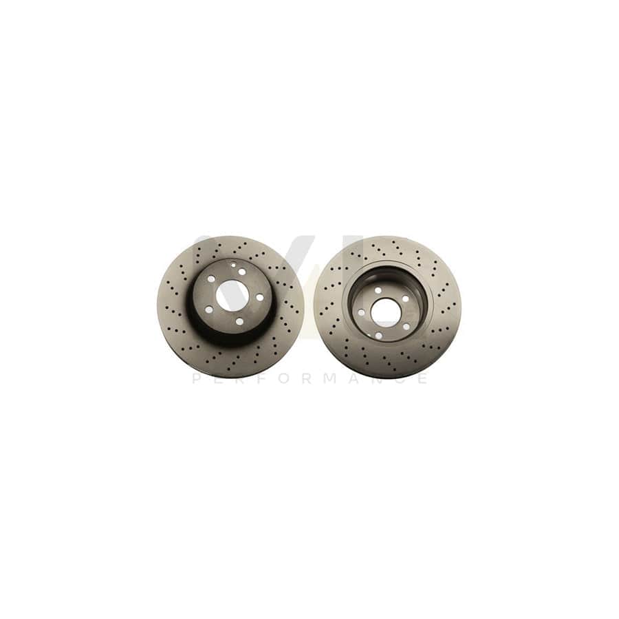 TRW DF4149S Brake Disc suitable for MERCEDES-BENZ S-Class Saloon (W220) Slotted / Perforated, Painted | ML Performance Car Parts