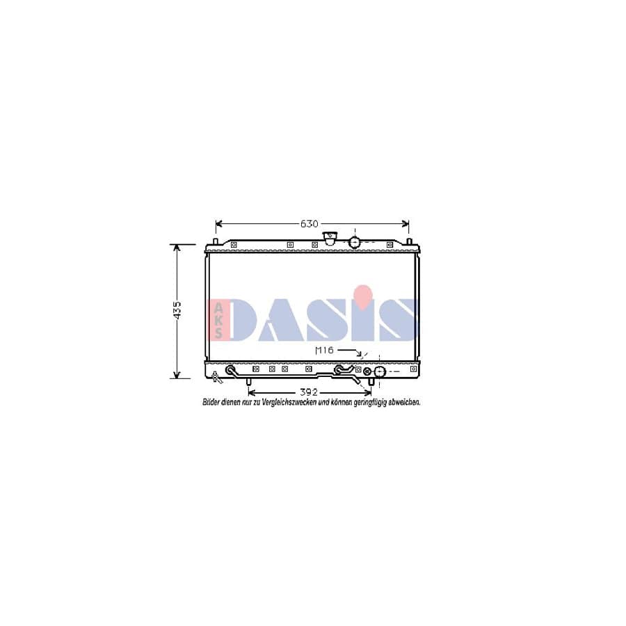 AKS Dasis 140110N Engine Radiator