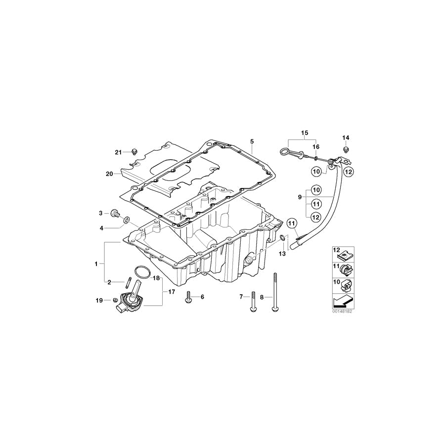 Genuine BMW 11137789388 E46 Oil Pan (Inc. 320d, 318td & 318d) | ML Performance US Car Parts