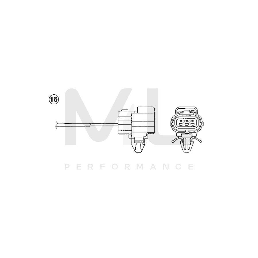 NTK Lambda Sensor / O2 Sensor (NGK 0188) - OZA186-F5 | ML Car Parts UK | ML Performance