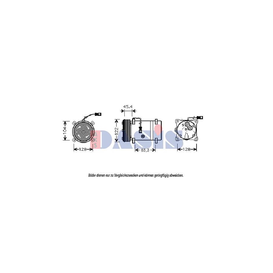 AKS Dasis 853700N Compressor, Air Conditioning