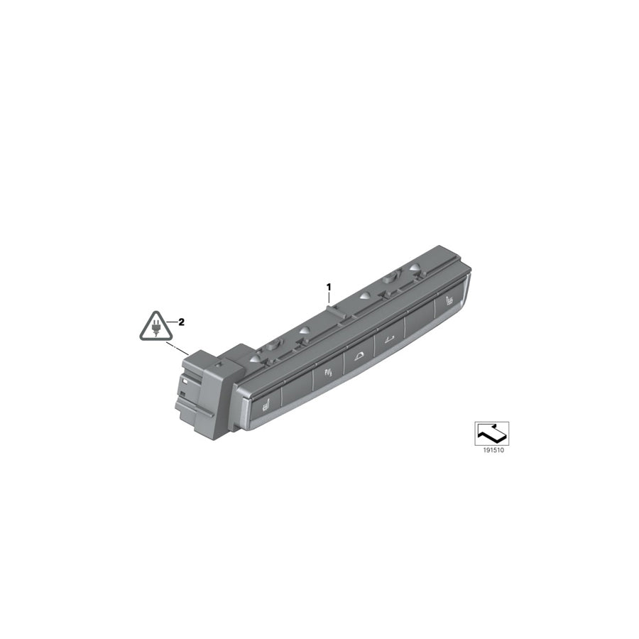 Genuine BMW 61319227820 E89 Switch Unit, Center Console (Inc. Z4 18i, Z4 20i & Z4 28i) | ML Performance US Car Parts
