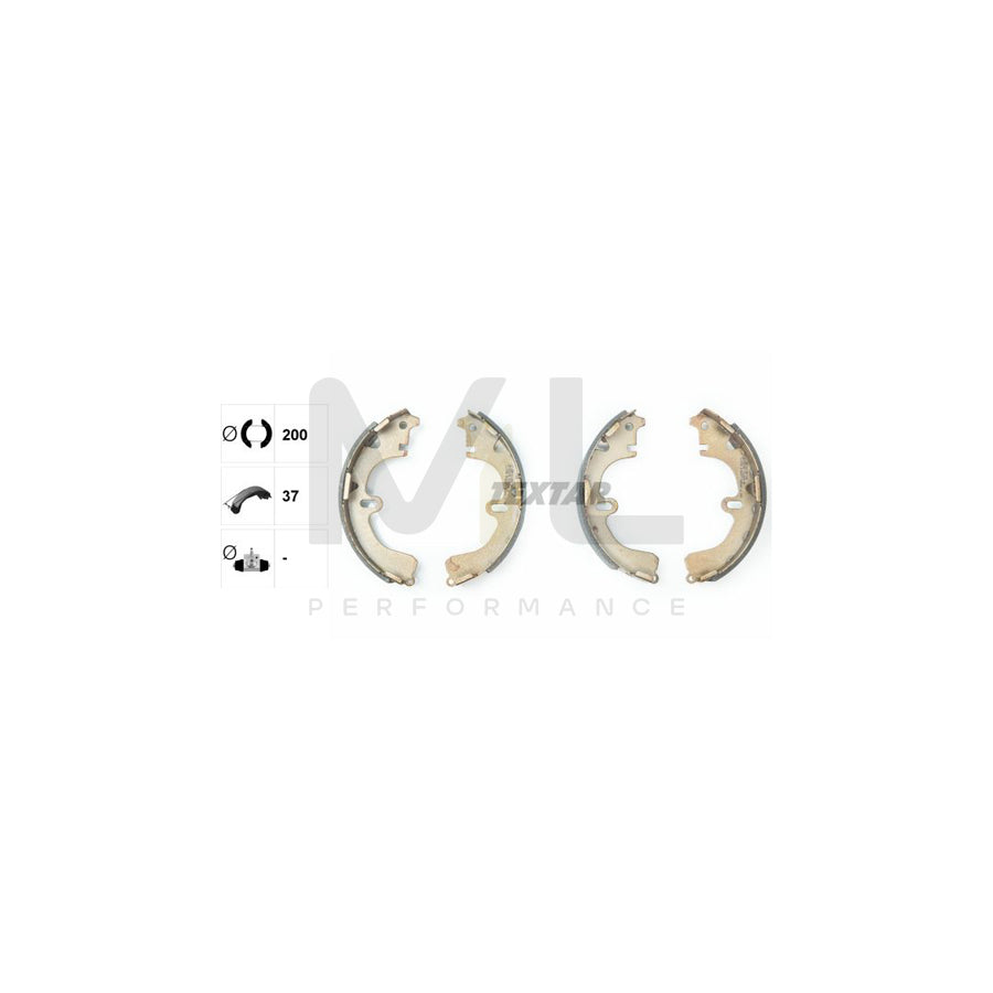 TEXTAR 91043200 Brake Shoe Set without handbrake lever | ML Performance Car Parts