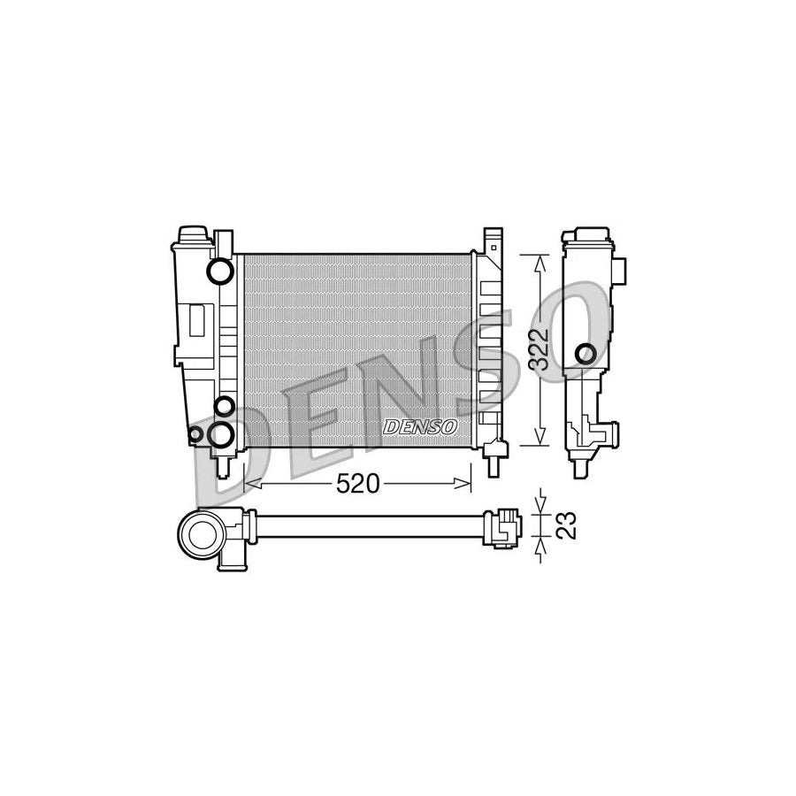 DENSO DRM09144 Engine Radiator