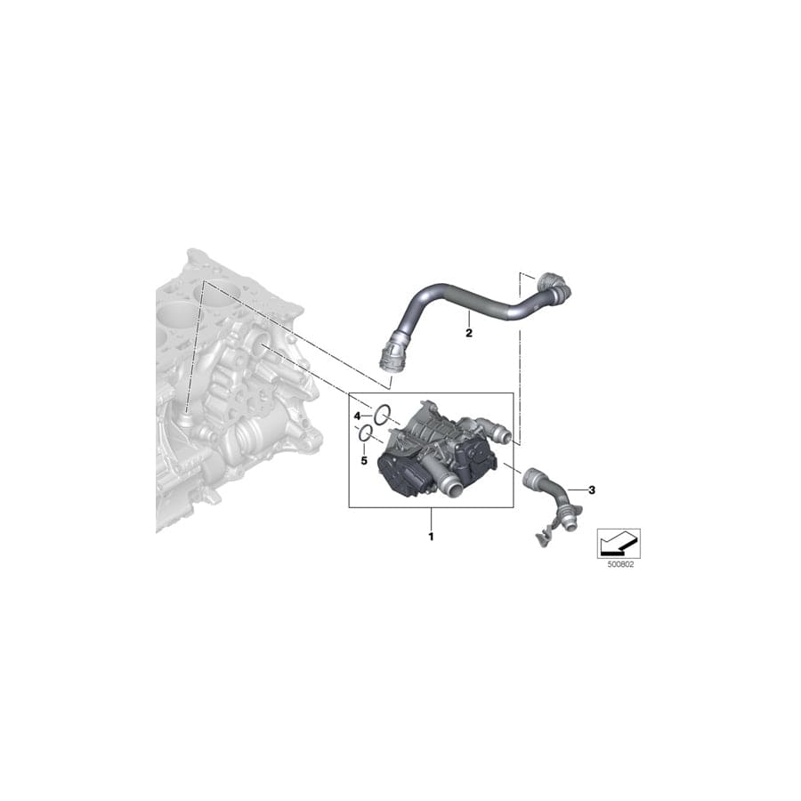 Genuine BMW 11538650981 G31 G20 G01 Hose, Thermostat-Coolant Pump (Inc. 330e, 520i & 730Li) | ML Performance UK Car Parts
