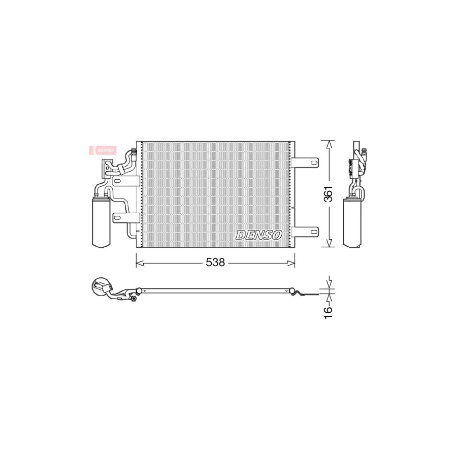 DENSO DCN20025 Air Conditioning Condenser