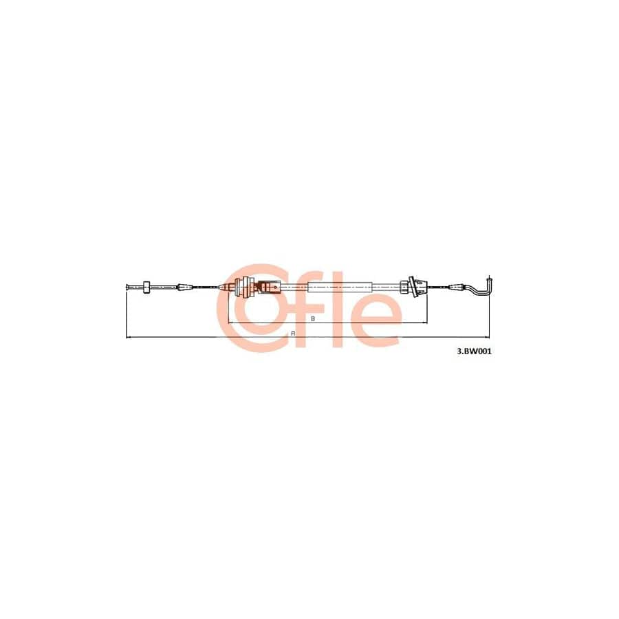 COFLE 3.BW001 Throttle Cable for BMW 5 Saloon (E34)