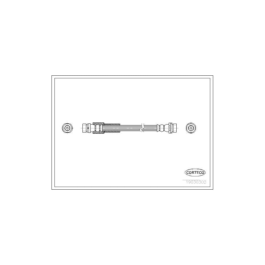 Corteco 19030302 Brake Hose for Ford Fiesta