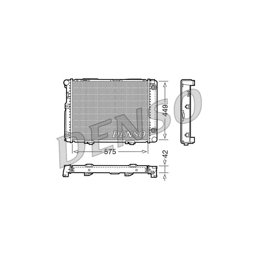 DENSO DRM17060 Engine Radiator Suitable for Mercedes-Benz 190 (W201)