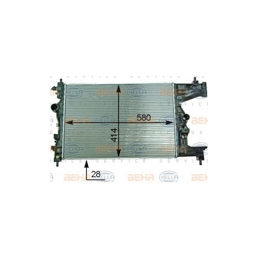 Hella 8MK 376 910-221 Engine Radiator
