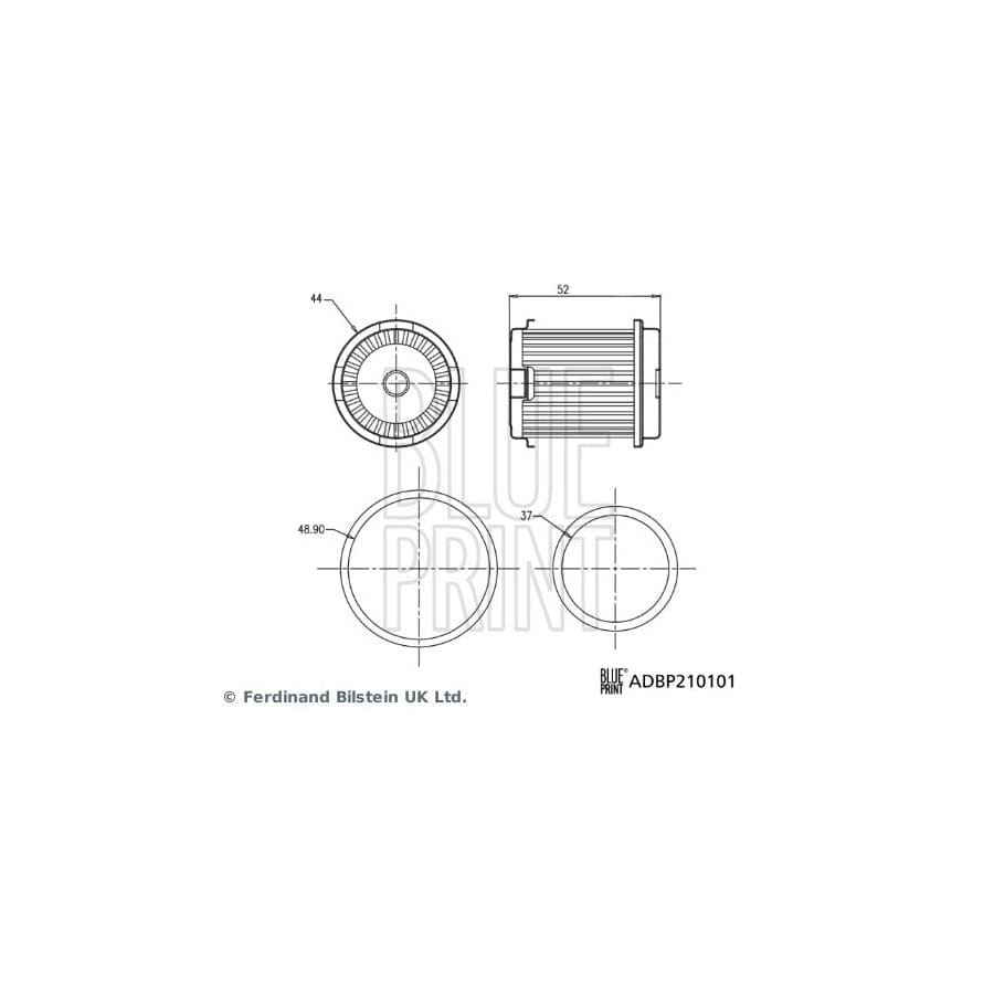 Blue Print ADBP210101 Hydraulic Filter, Automatic Transmission