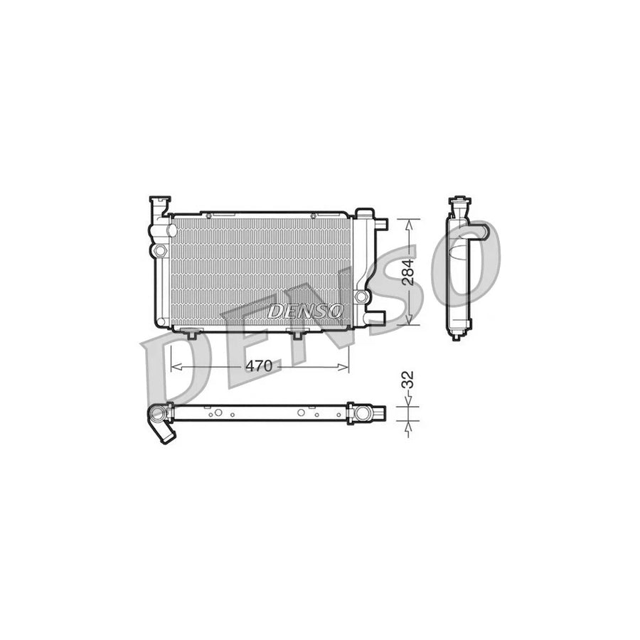 DENSO DRM21013 Engine Radiator for Peugeot 205