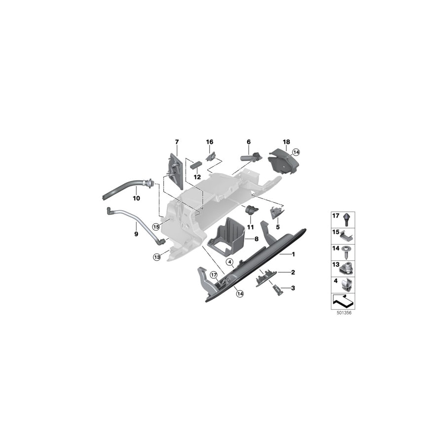 Genuine BMW 51166994529 G12 G11 Trim Cover, Air Freshener (Inc. 725d, 745LeX & 730i) | ML Performance US Car Parts