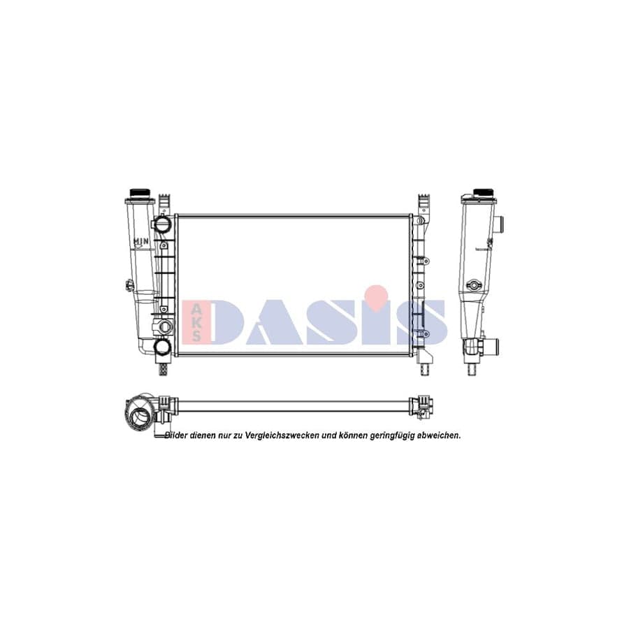 AKS Dasis 080680N Engine Radiator for Fiat Uno Hatchback (146)