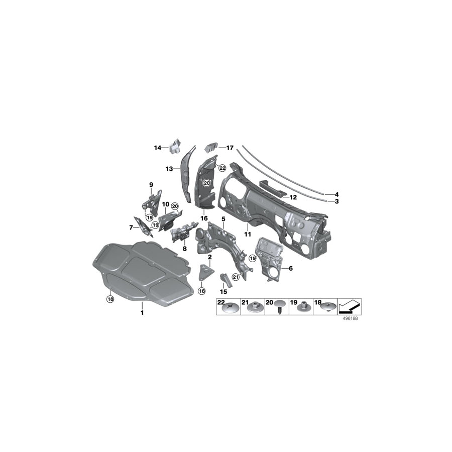 Genuine BMW 51487393300 G32 Sound Insulating Engine Hood (Inc. 640iX, 620d & 640i) | ML Performance US Car Parts