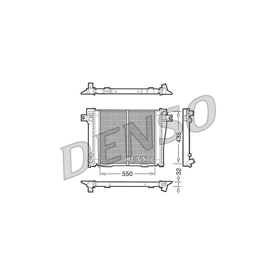 DENSO DRM05036 Engine Radiator for BMW 3 Series