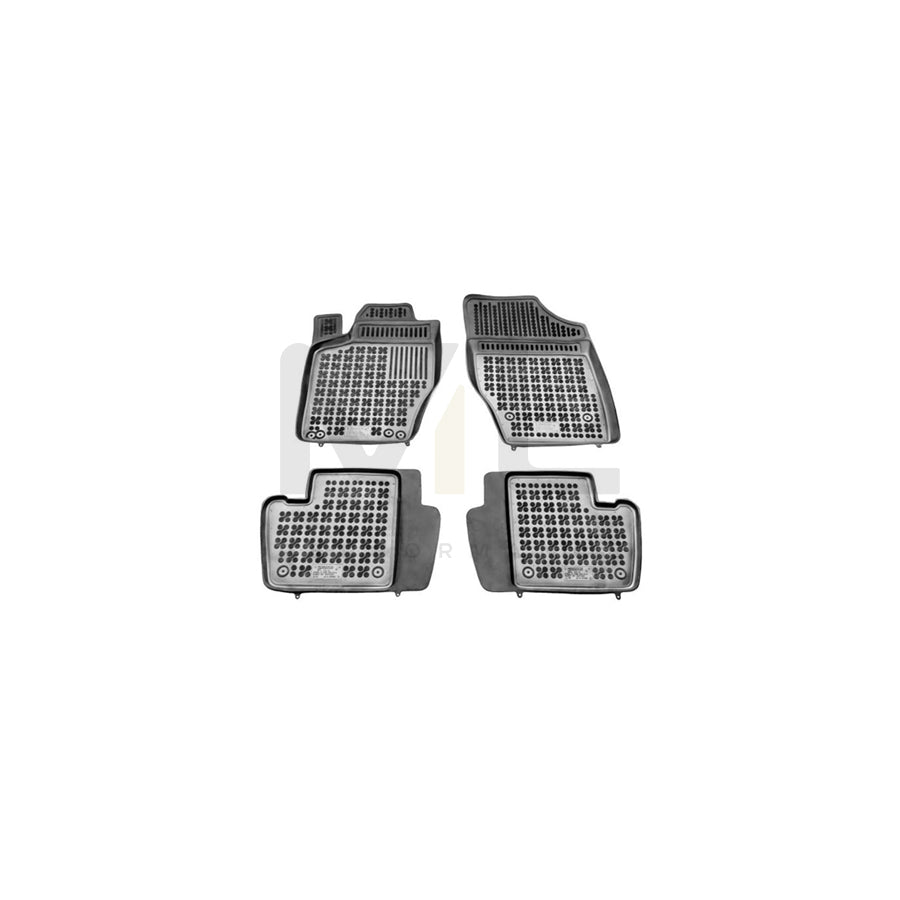 REZAW PLAST Tailored 201218 Floor mat set Elastomer, Front and Rear, Quantity: 4, Black