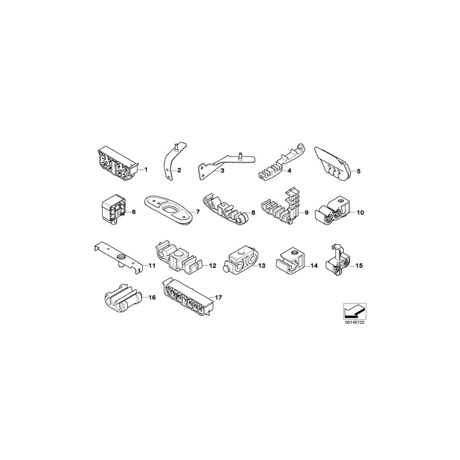 Genuine BMW 34306771401 E64 E60 Bracket, Brake Pipe, 5-Fold (Inc. 535xi, 520i & 535i) | ML Performance US