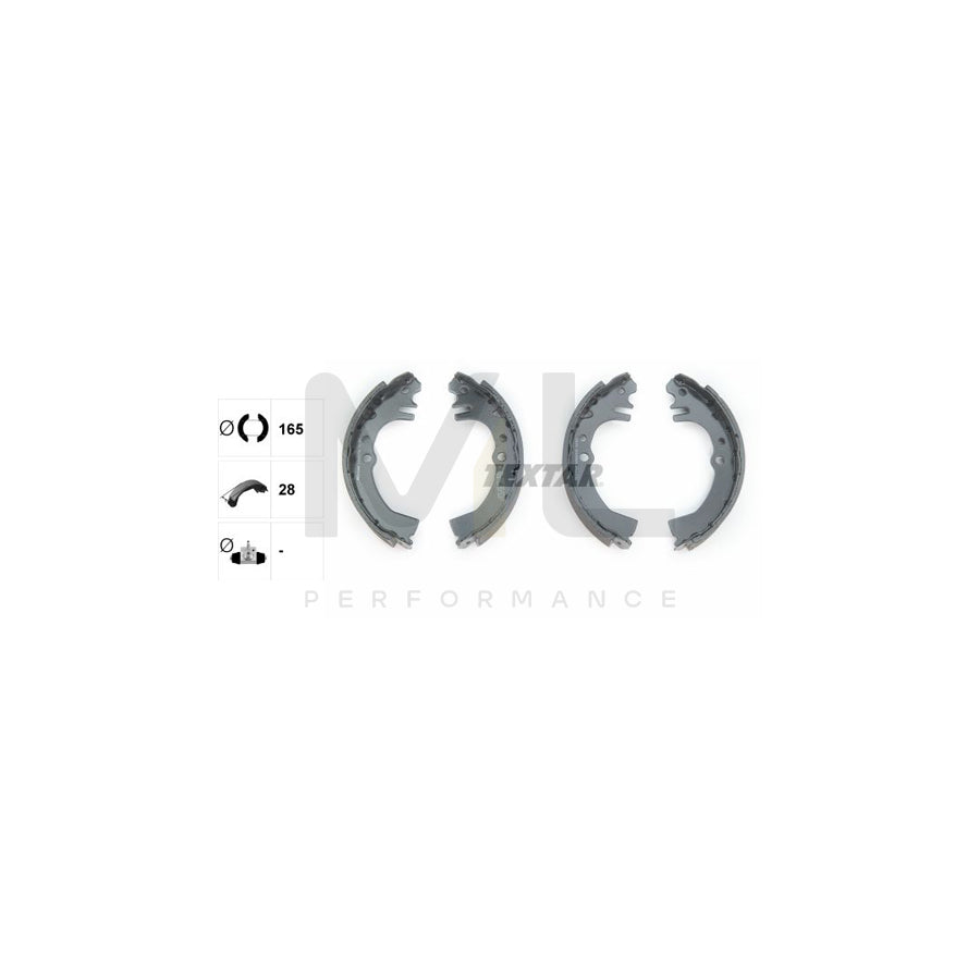 TEXTAR 91060700 Brake Shoe Set without handbrake lever | ML Performance Car Parts