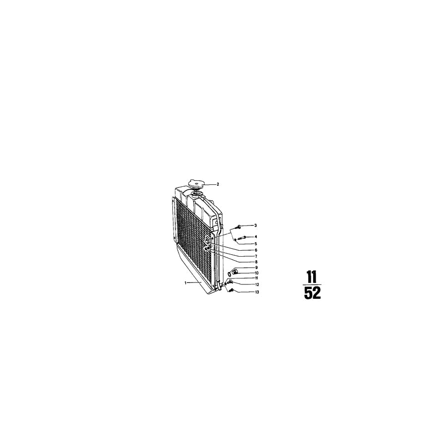 Genuine BMW 17111102621 Radiator HEAVY DUTY (Inc. 2000, 2002ti & 2000tii) | ML Performance US Car Parts