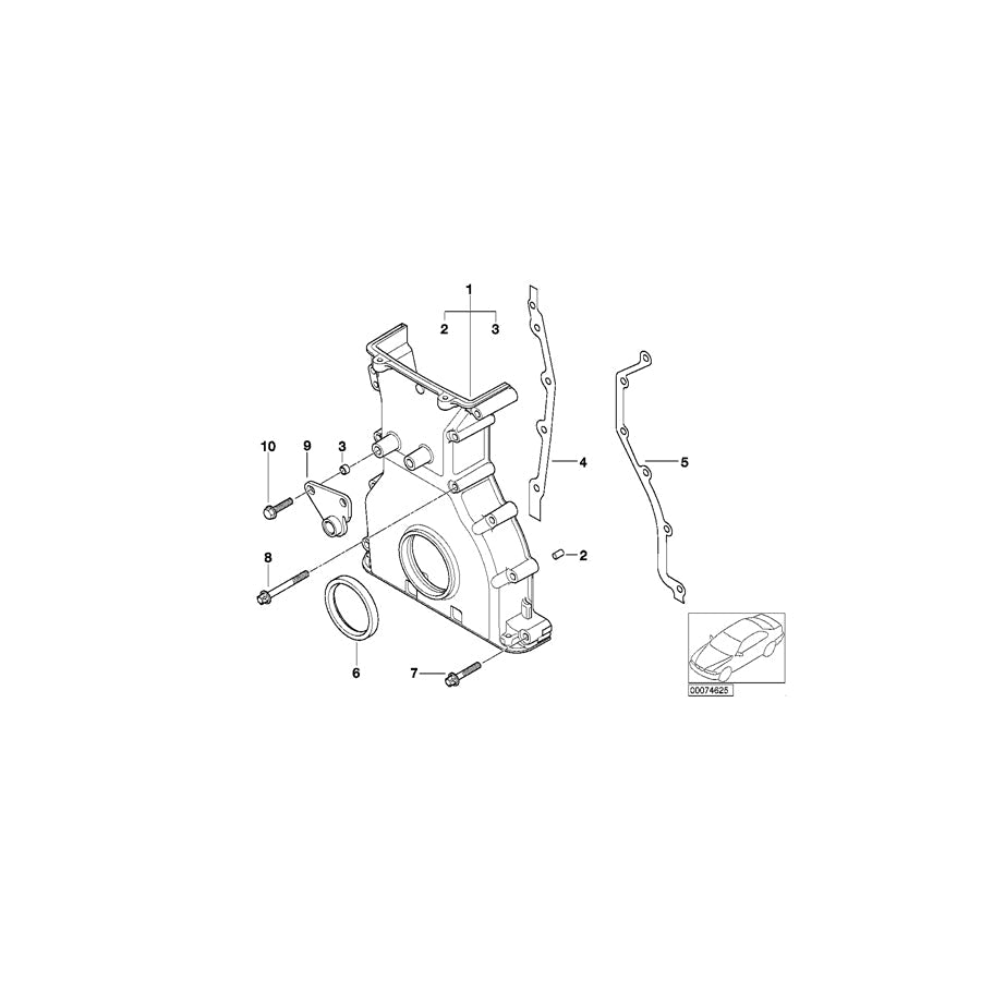 Genuine BMW 11141407692 E85 E46 E86 Gasket Asbestos Free (Inc. M3 CSL, Z4 M3.2 & M3) | ML Performance US Car Parts