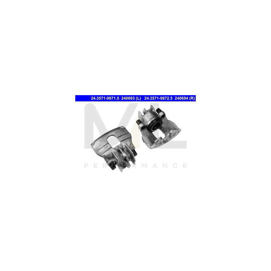 ATE 24.3571-9871.5 Brake Caliper without holder