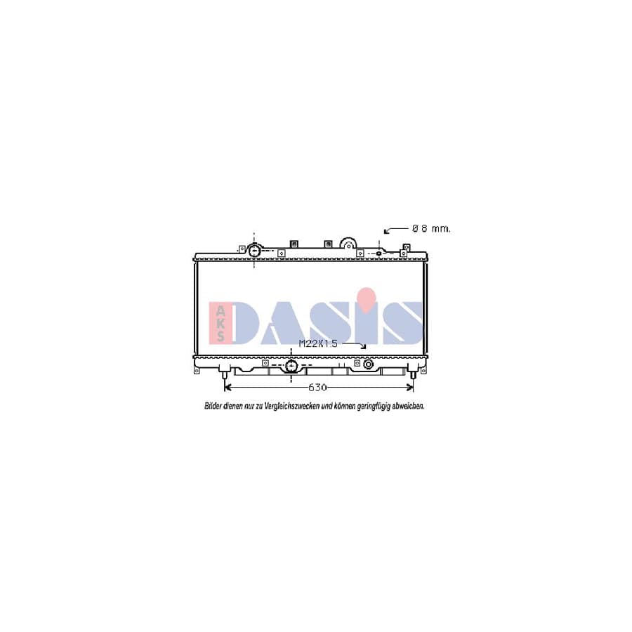 AKS Dasis 080990N Engine Radiator for Fiat Punto