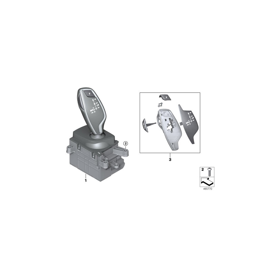 Genuine BMW 61319458753 G30 G31 G32 Gear Selector Switch (Inc. 630i, 520d & 530dX) | ML Performance US Car Parts