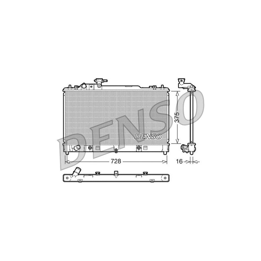 DENSO DRM44021 Engine Radiator for Mazda 6