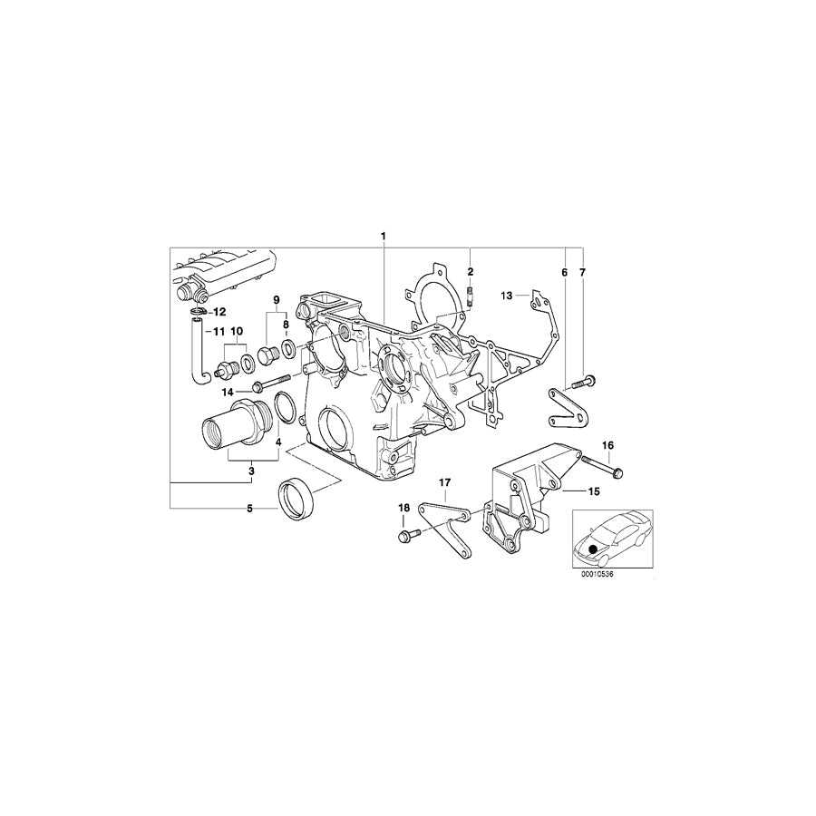 Genuine BMW 11142247080 E39 E38 E36 Connector M20X1,5 (Inc. 525tds, 725tds & 325td) | ML Performance US Car Parts
