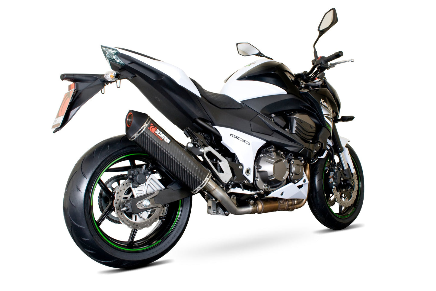 Scorpion RKA98CEO Kawasaki Z800 Serket Parallel Slip-On - Carbon Fibre Sleeve | ML Performance US US