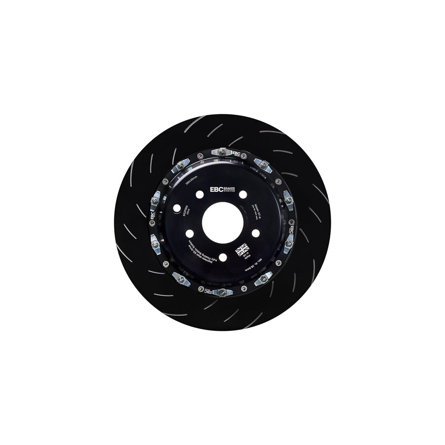 EBC SG2F005 Nissan GT-R (R35) Racing 2 Piece Floating SG Grooved Discs Rear (Complete Assembly) - Brembo Caliper 2 | ML Performance US Car Parts