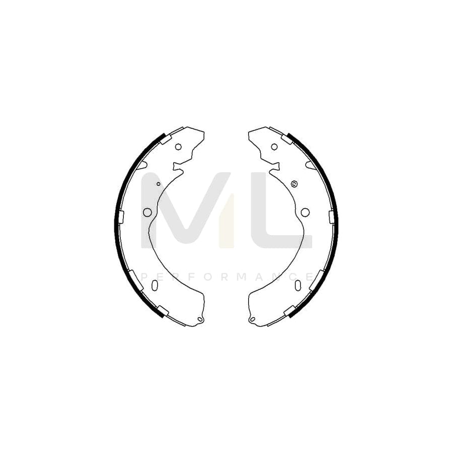 TEXTAR 91070500 Brake Shoe Set without handbrake lever | ML Performance Car Parts