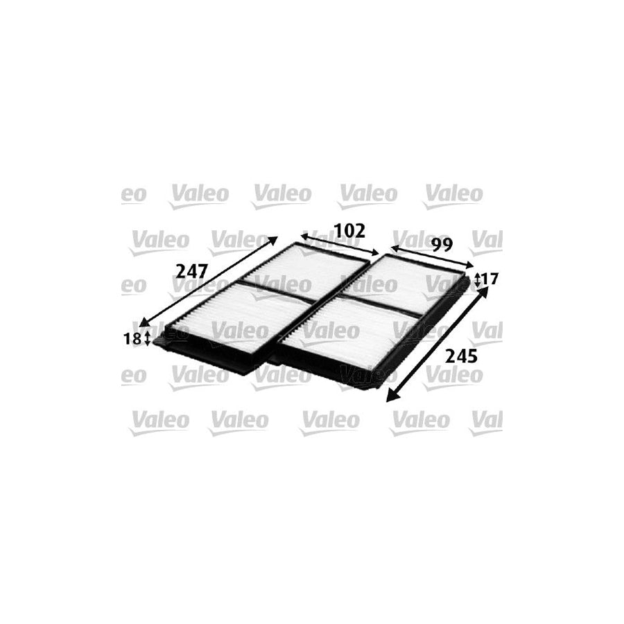 Valeo Climfilter Comfort 715642 Pollen Filter For Mazda 2 Hatchback (De, Dh) | ML Performance US Car Parts