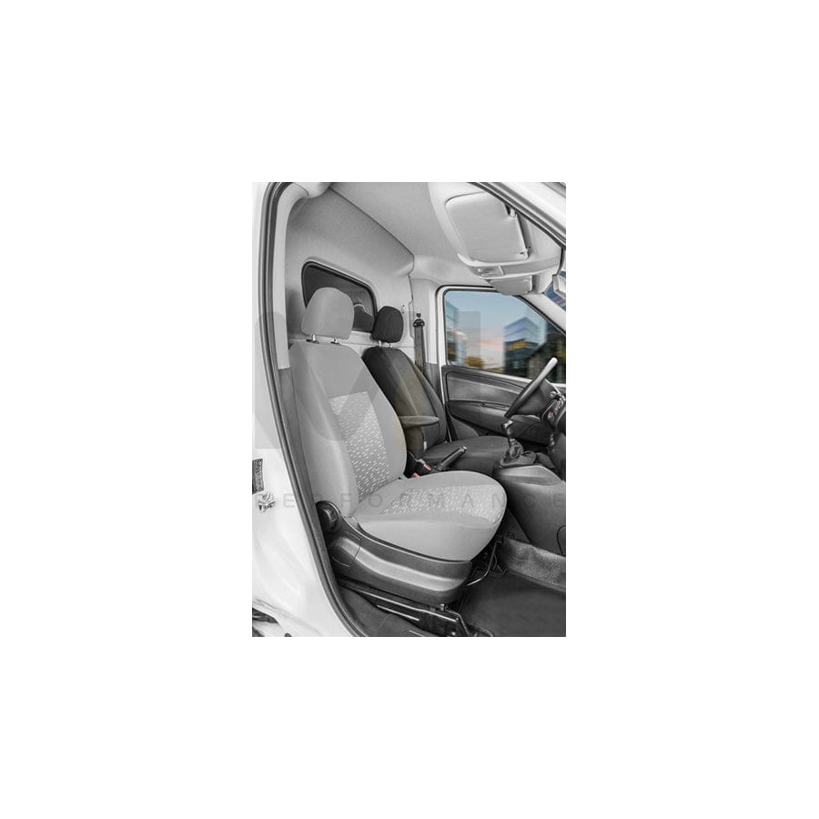 WALSER 10546 Car seat cover for OPEL COMBO Grey, Polyester, Front