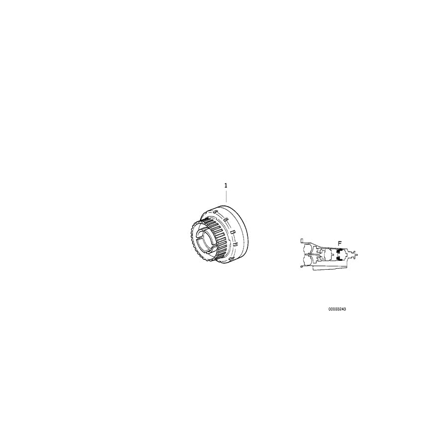 Genuine BMW 24221219917 E36 E34 Clutch F (Inc. 320i & 520i) | ML Performance US Car Parts