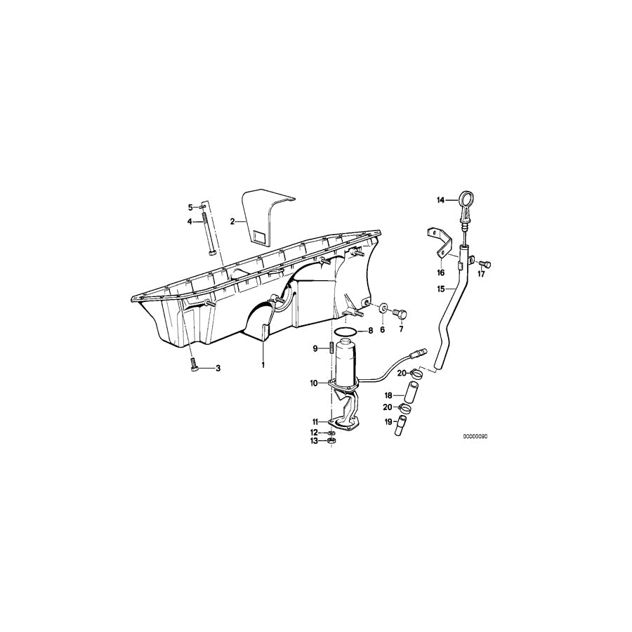 Genuine BMW 11431726422 E30 Guide Tube L=354mm (Inc. 325ix & Z1) | ML Performance US Car Parts
